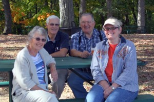 Photo of Pat, Keith, Gary, Sara.