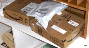Photo of packages from Amazon.com