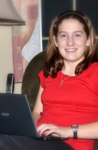 Photo of Hannah, author of Hannah's Keyboard Creations for The Lime Springs Page.