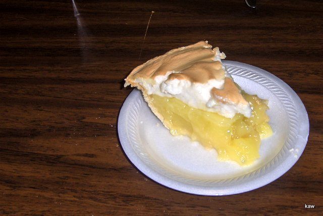 Photo of one piece of Joan's pie!