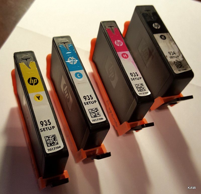 Photo of ink cartridges