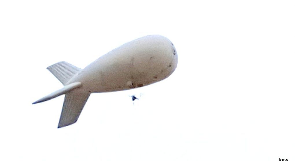 Photo of an Aerostat along the border.